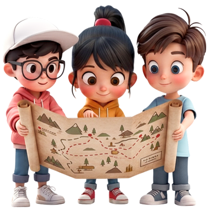 Дети проходят квест