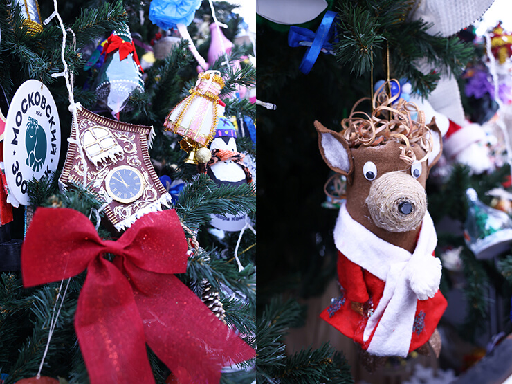 Экоёлка засияла в Московском зоопарке!